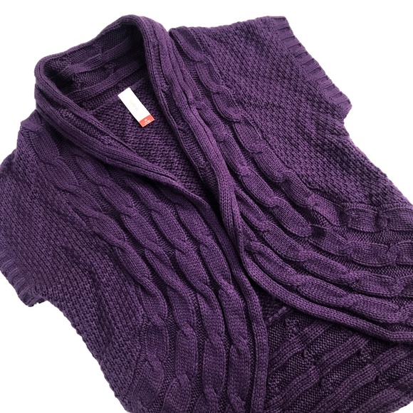 No Boundaries Sweaters - Super Cute Purple Knit Vest